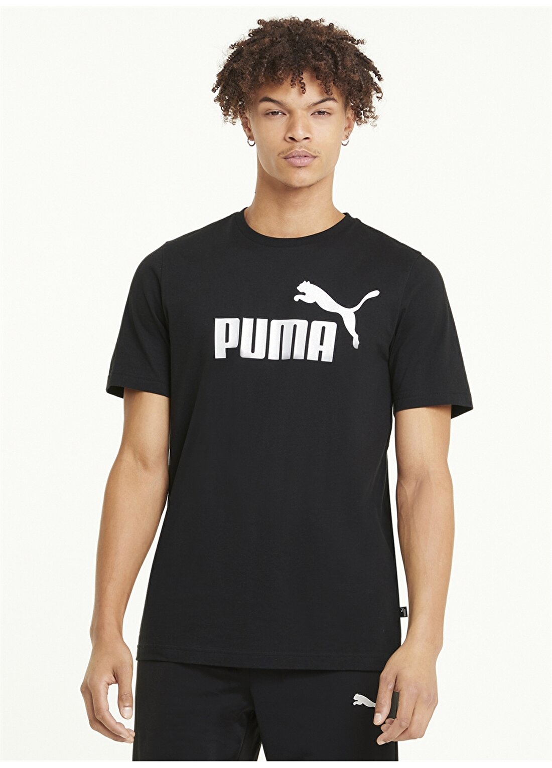 Puma Siyah Baskılı Erkek T-Shirt