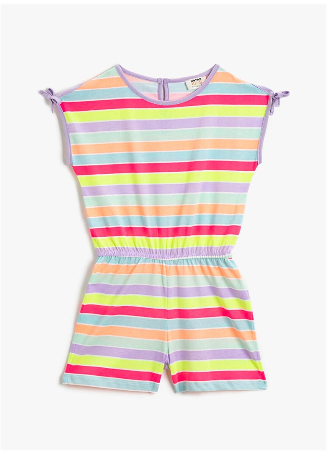 Koton Kısa Kollu Çok Renkli Kız Çocuk Elbise