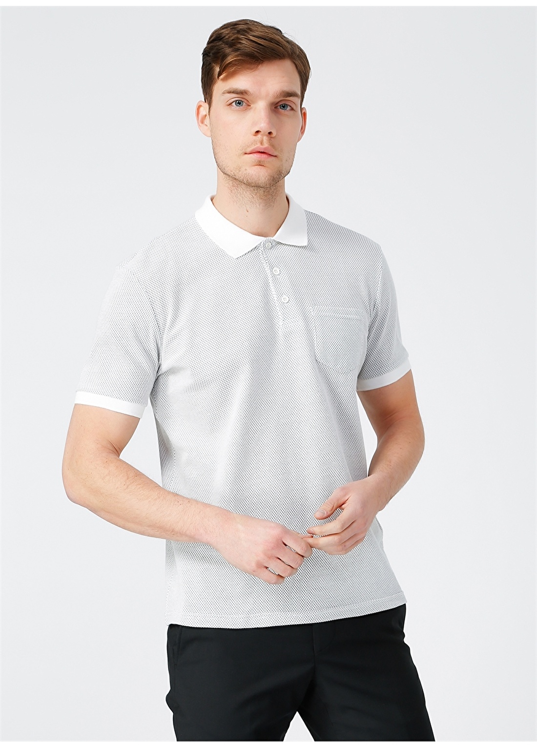 Fabrika Comfort Erkek Bej Polo Yaka T-Shirt