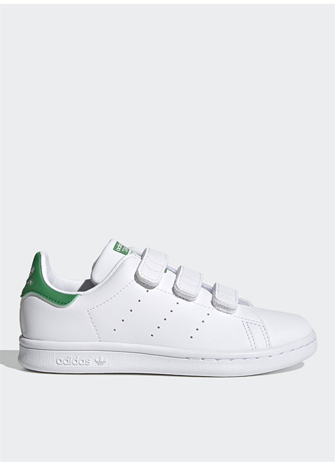 Adidas Beyaz - Yeşil Erkek Çocuk Yürüyüş Ayakkabısı FX7534 STAN SMITH CF C
