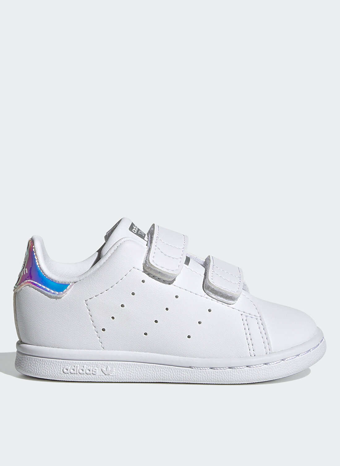 adidas Beyaz - Gümüş Kadın Bebek Yürüyüş Ayakkabısı FX7537 STAN SMITH    