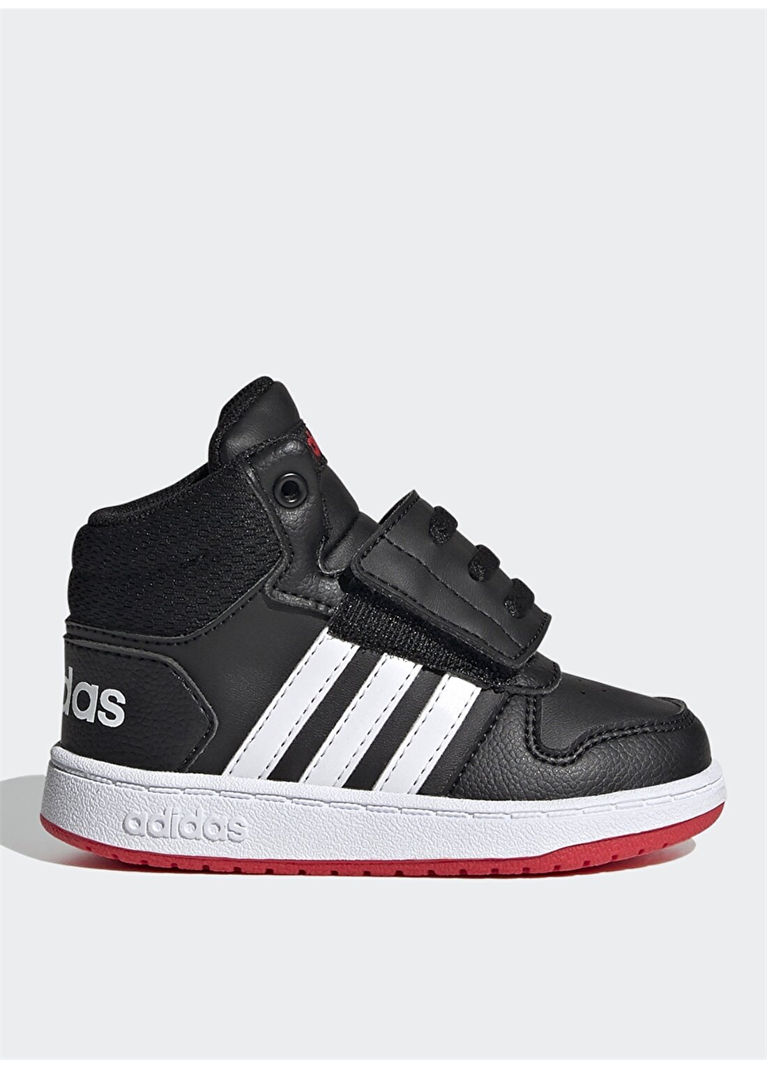 Adidas Fy9291 Hoops Mid 2 Siyah - Beyaz - Kırmızı Erkek Çocuk Yürüyüş Ayakkabısı