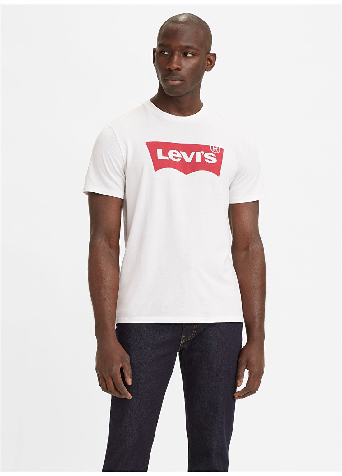 Levis 17783-0314 Bisiklet Yaka Standart Baskılı Beyaz Erkek T-Shirt