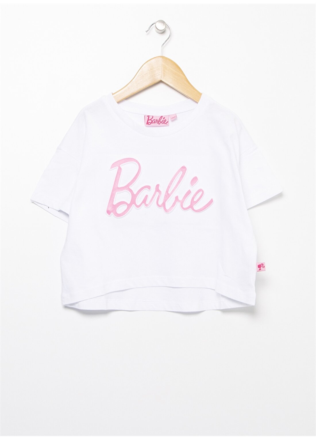 Barbie Bisiklet Yaka Ekru T-Shirt