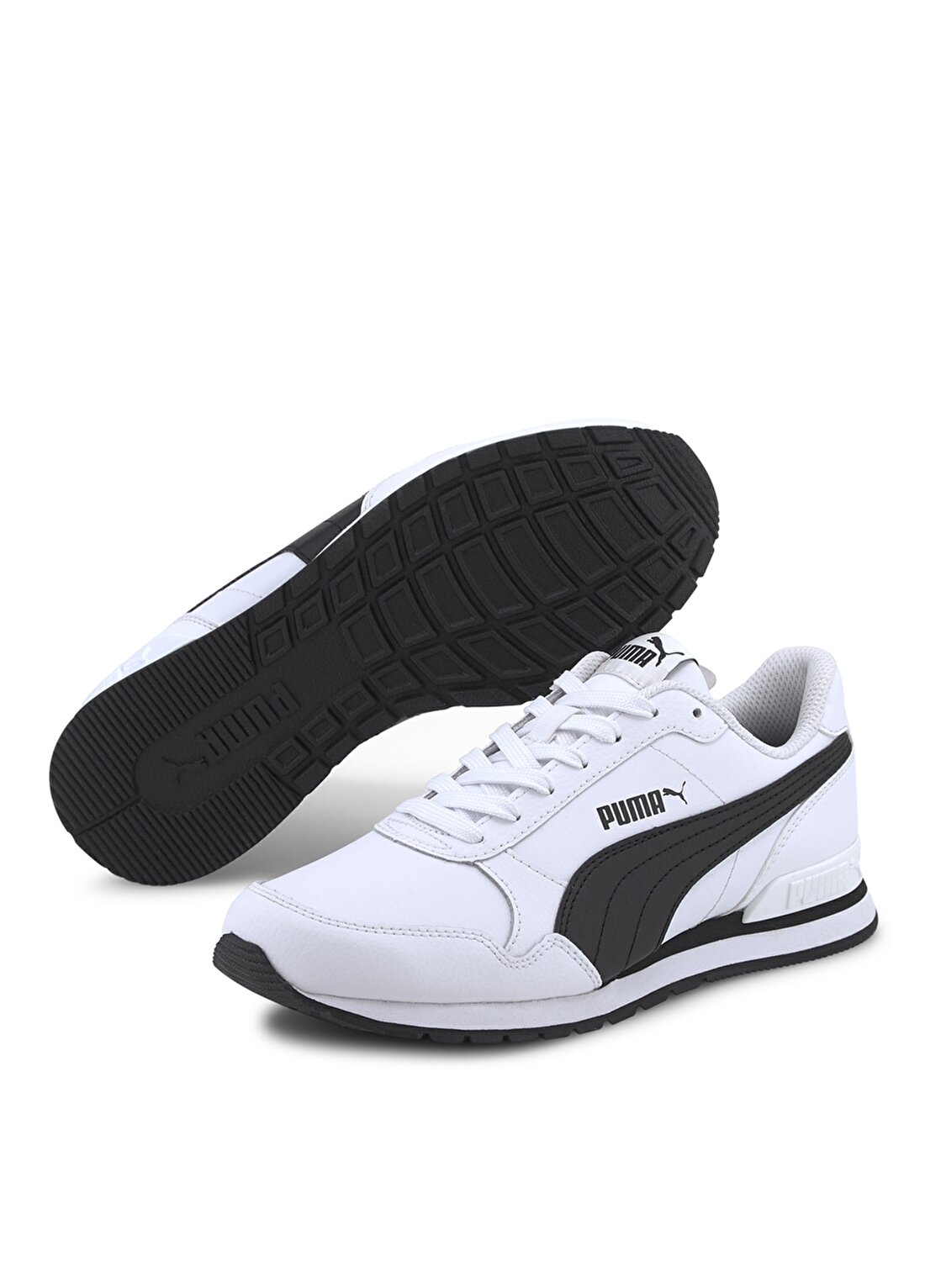 Puma 36695908 ST Runner V2 Beyaz - Siyah Erkek Çocuk Yürüyüş Ayakkabısı
