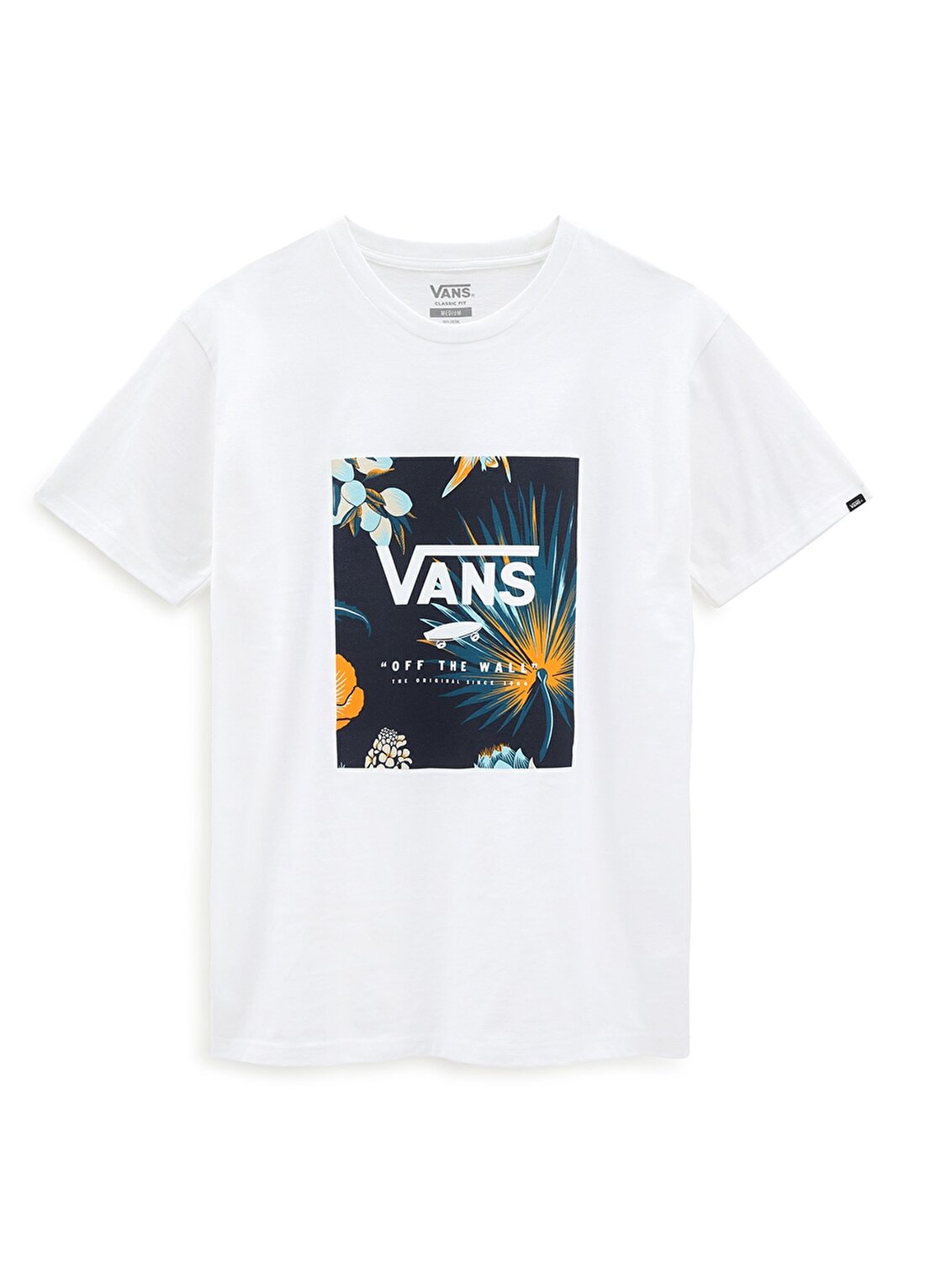 Vans VN0A5E7YZ501 Classic Print Box Beyaz Dijital Baskılı Erkek T-Shirt