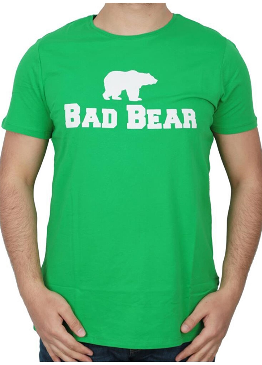 Bad Bear Bisiklet Yaka Erkek Yeşil T-Shirt