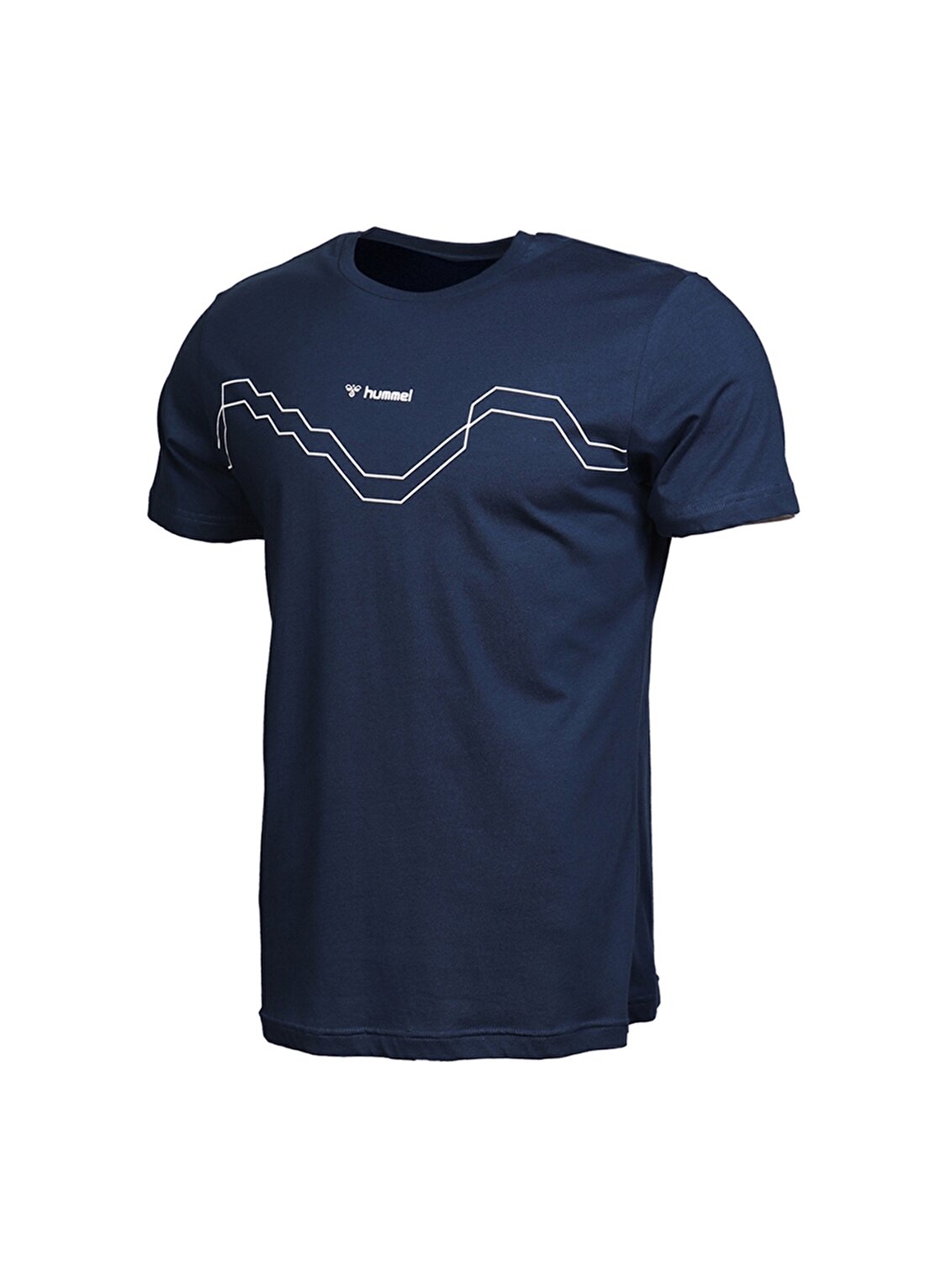 Hummel NEVINNO Mavi Erkek T-Shirt 911011-7818