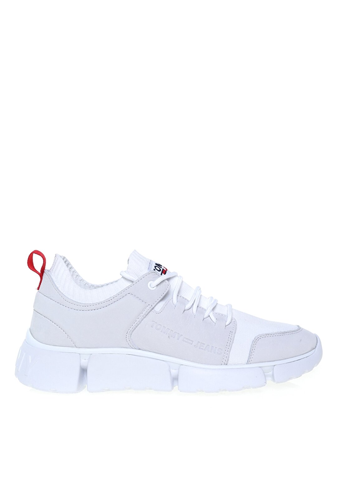 Tommy Hilfiger Basic Bağcıklı Beyaz Erkek Sneaker