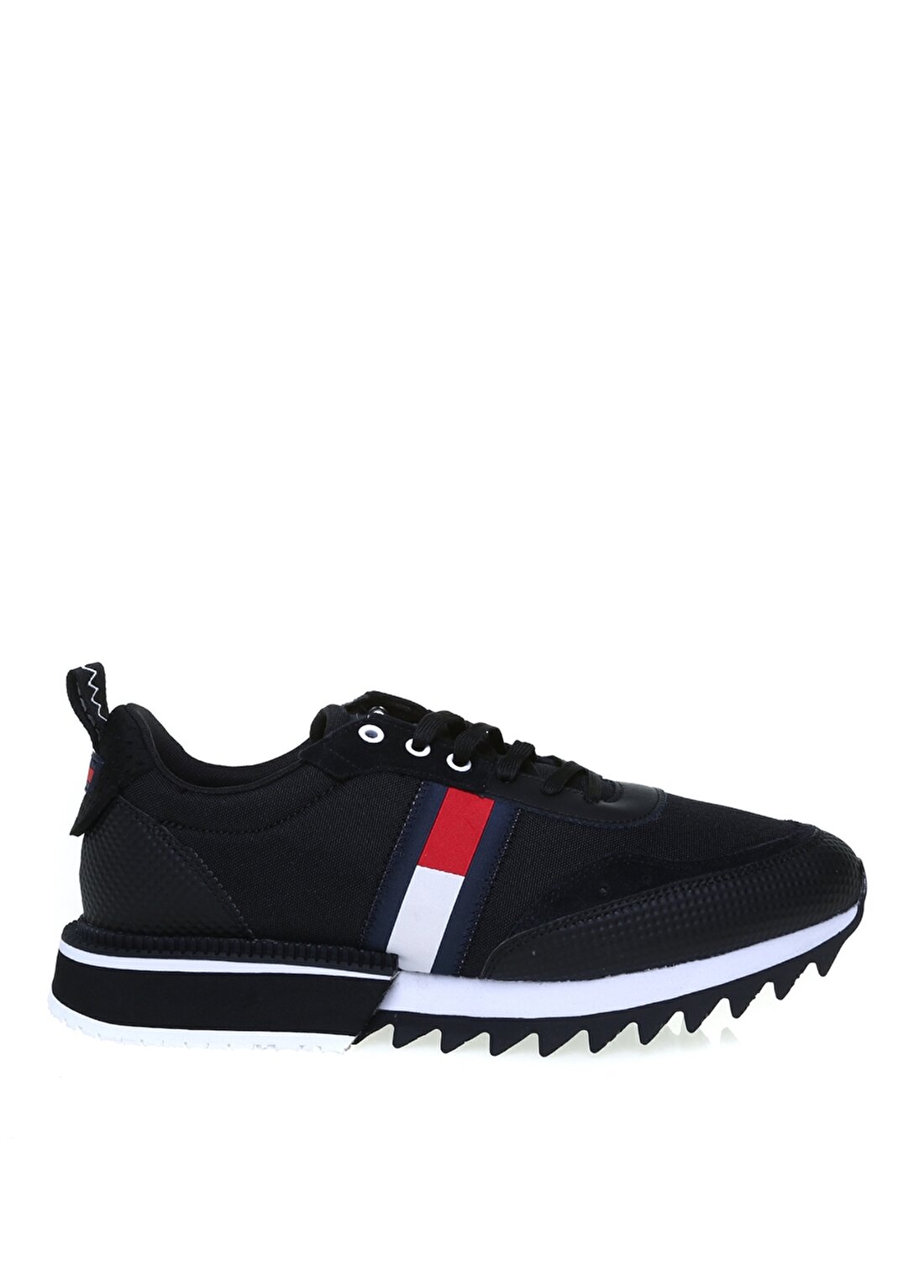 Tommy Hilfiger Basic Bağcıklı Siyah Erkek Sneaker