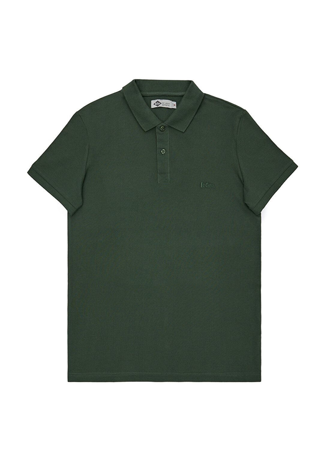 Lee Cooper Düz Koyu Yeşil Erkek Polo T-Shirt 212 LCM 242044 TWINS K. YESIL POLO