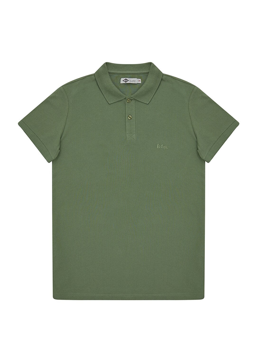 Lee Cooper Düz Yeşil Erkek Polo T-Shirt 212 LCM 242044 TWINS YESIL POLO