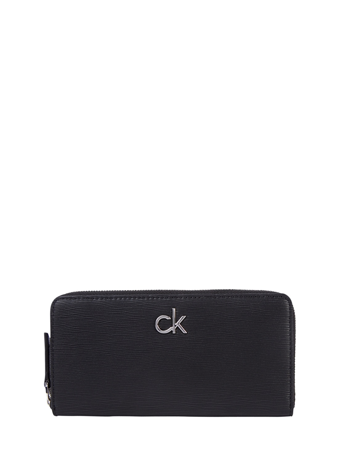 Calvin Klein K60K608122BAX Fermuarlı Siyah Kadın Cüzdan