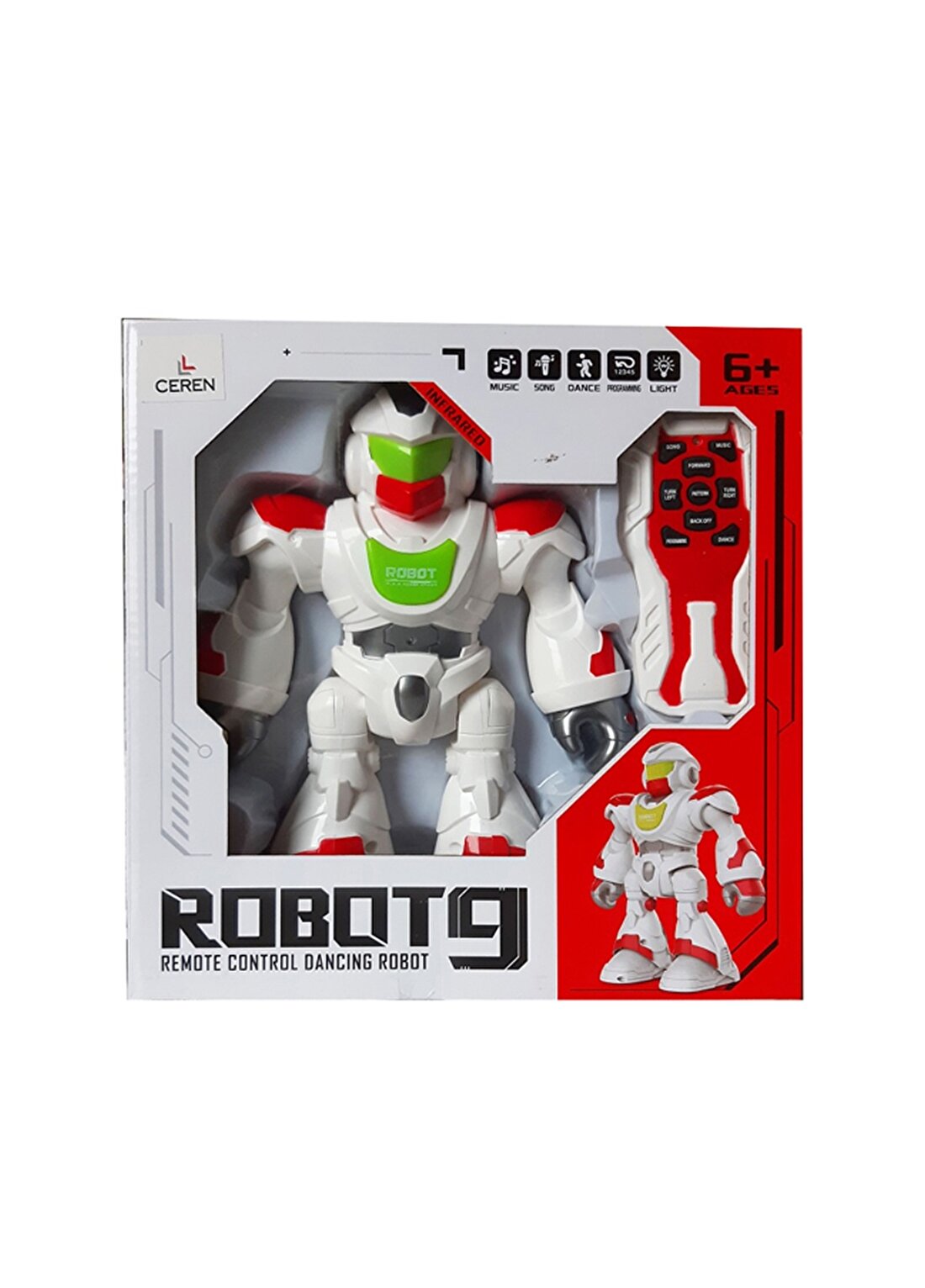 Bubu CTOY-J608-3 Işıklı Pilli Ve Ssesliuzaktan Kumandalı Robot Unisex Çocuk Oyuncak Araç