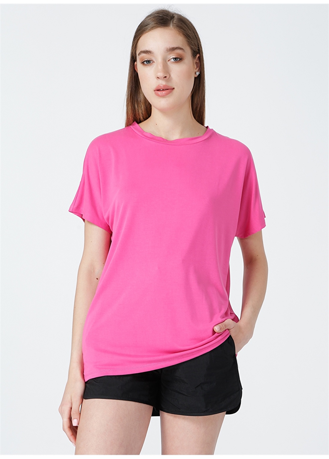 Aeropostale Y-Longue Yoga Pembe Kadın T-Shirt