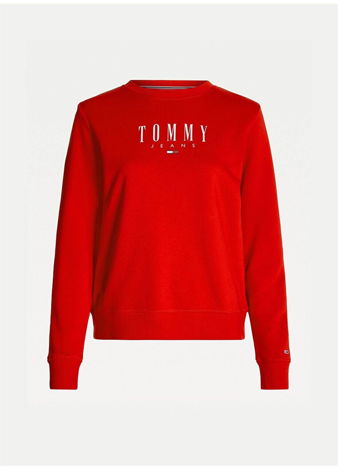 Tommy Jeans Kadın Kırmızı Sweatshırt