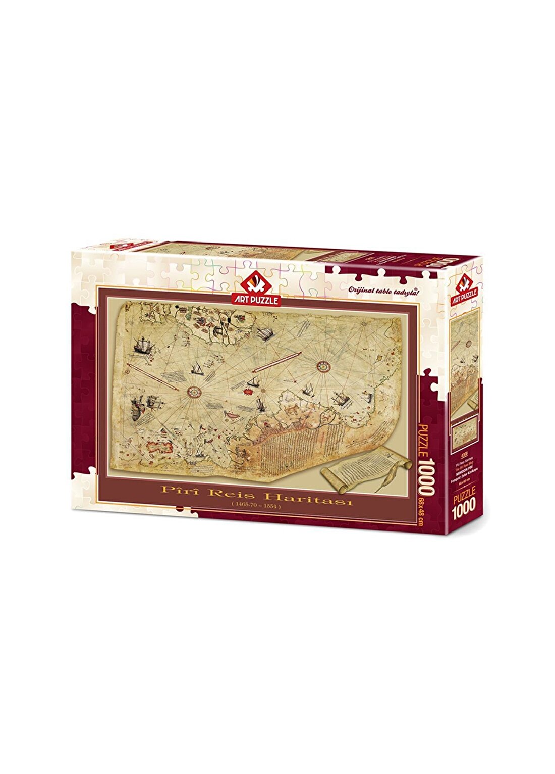 Art Puzzle 4308 Piri Reis Haritası - 1000 Parça Puzzel