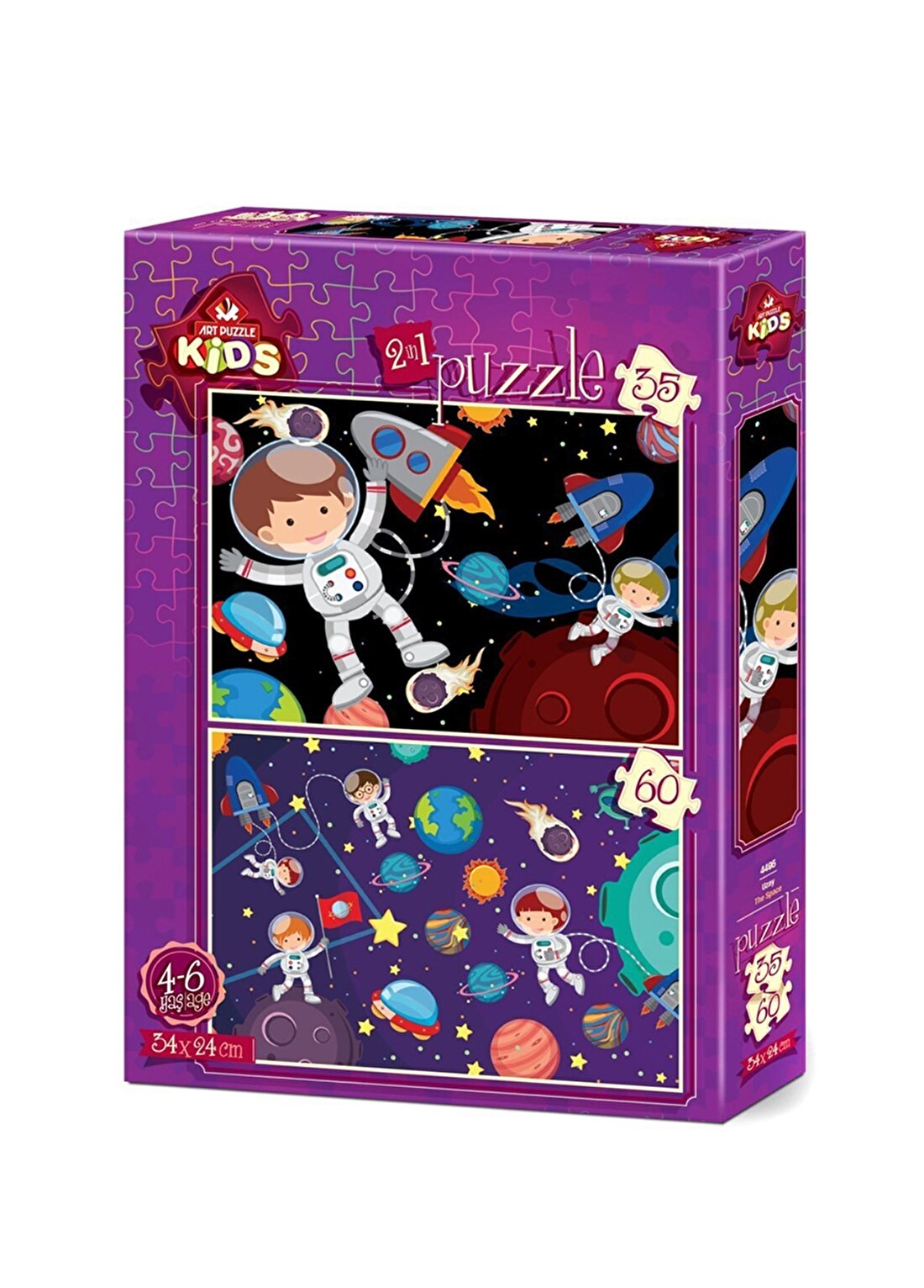 Art Puzzle 4495 Uzay - 35 + 60 Parça Karton Puzzel