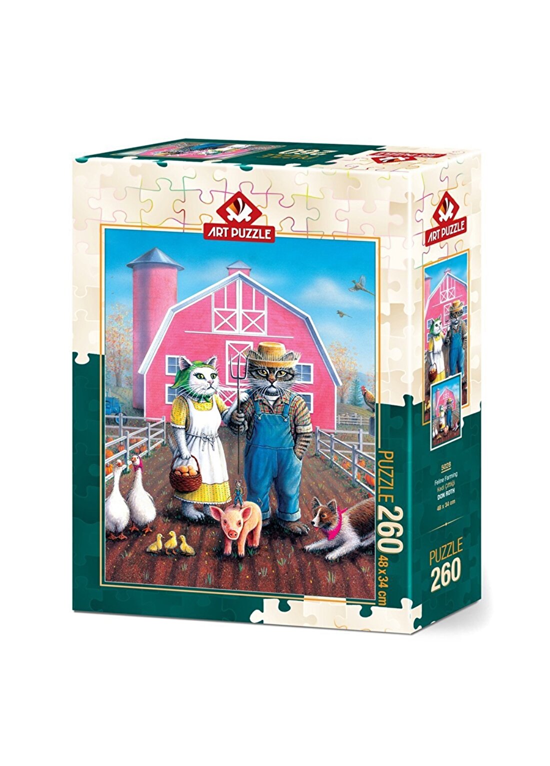 Art Puzzle 5028 Kedi Çiftliği - 260 Parça Puzzel