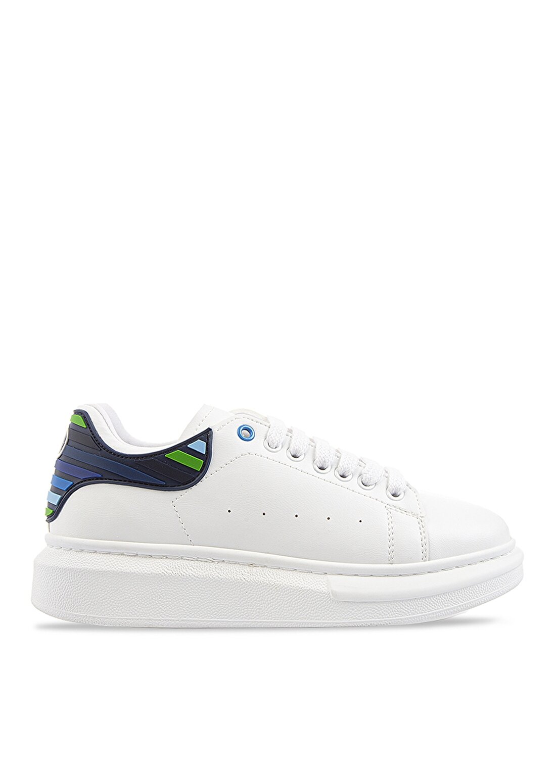 Benetton Beyaz - Lacivert Erkek Sneaker BN-30136