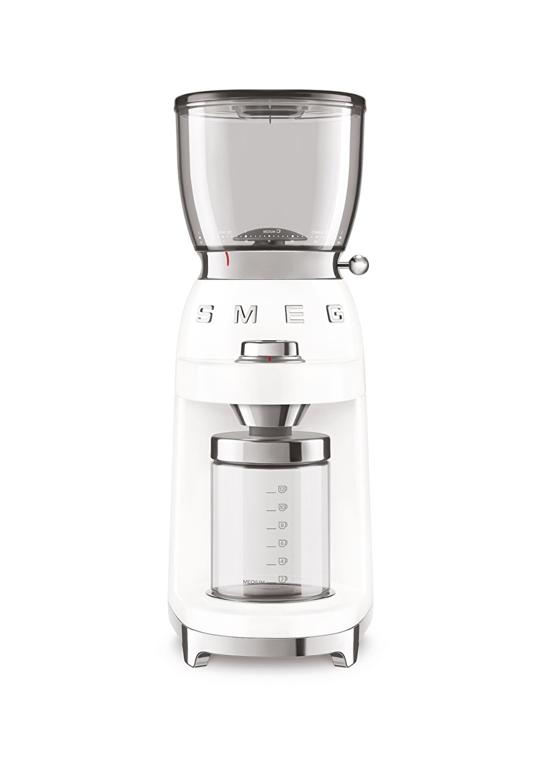 SMEG 50'S Style Retro Beyaz CGF01WHEU Kahve Öğütme Makinesi