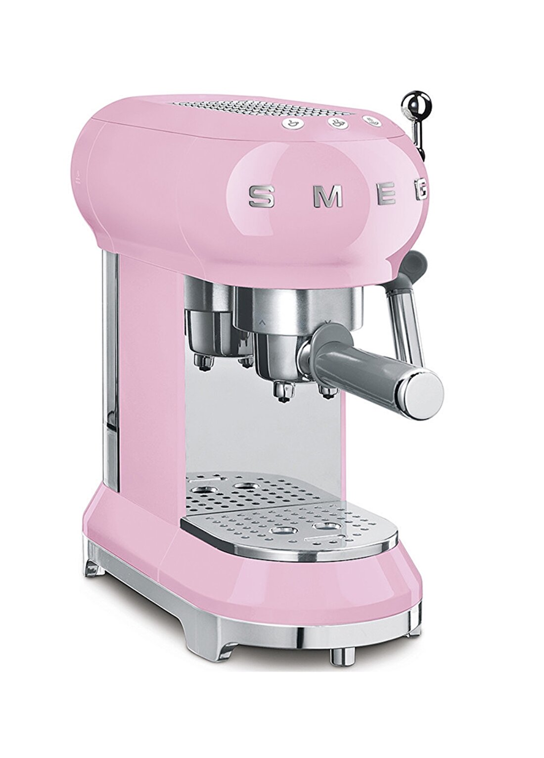 SMEG 50'S Style Retro Pembe ECF01PKEU Espresso Kahve Makinesi