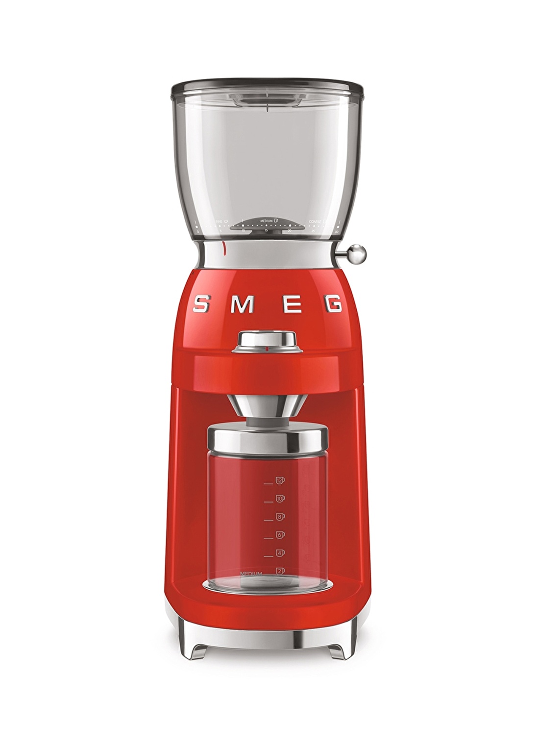 SMEG 50'S Style Retro Kırmızı Cgf01rdeukahve Öğütme Makinesi