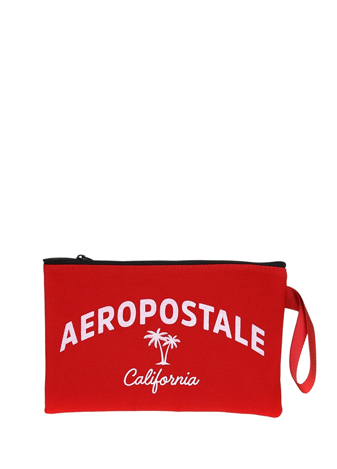 Aeropostale BBA-01 Baskılı Kırmızı Kadın Fermuarlı Bikini Çantası