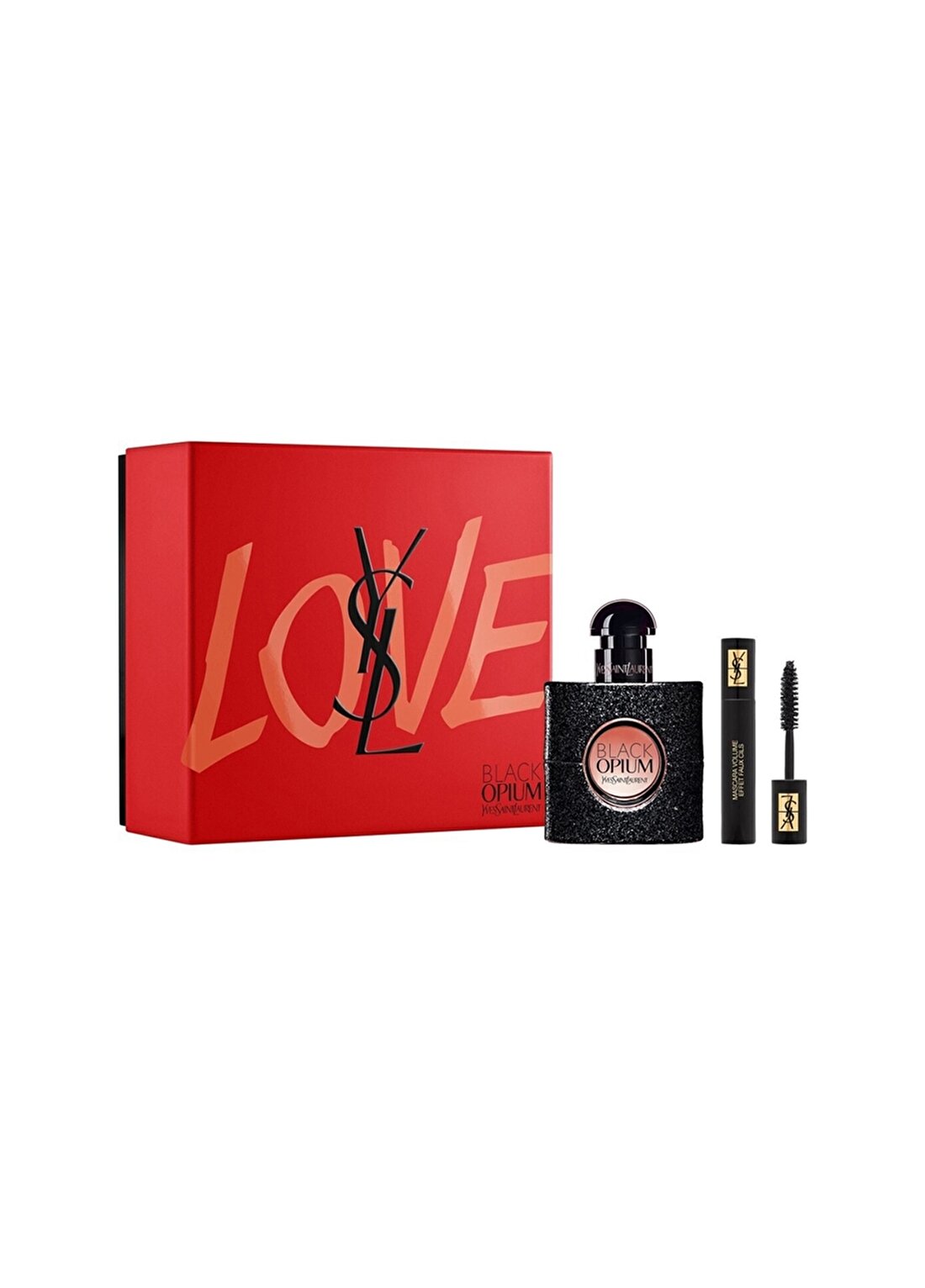 Yves Saint Laurent Black Opium 30 Ml + Mini Mascara Volume Effet Faux Cils N ° 1 Parfüm Seti Parfüm