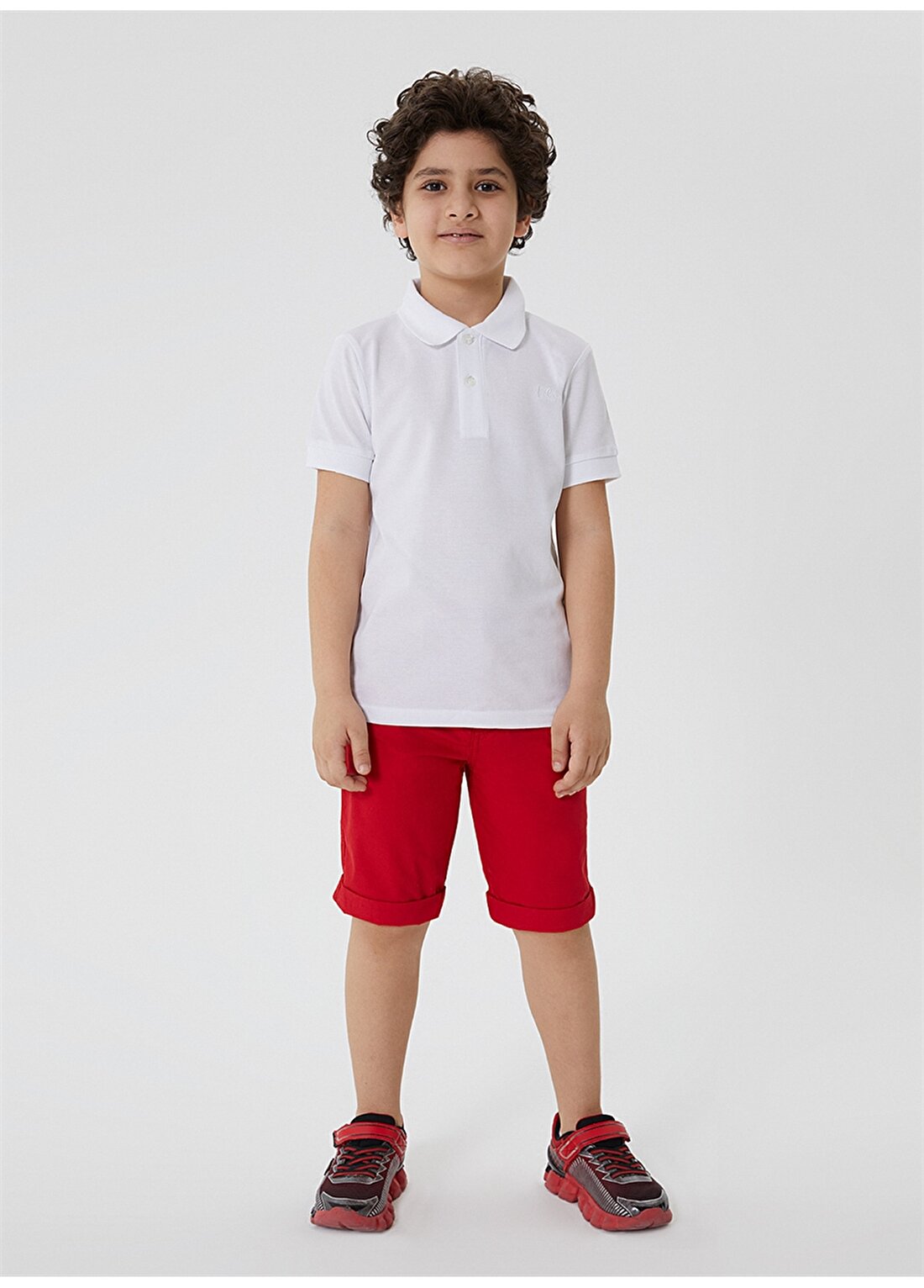 Lee Cooper Pike Beyaz Erkek Çocuk Polo T-Shirt 212 LCB 242004 TWINS BEYAZ