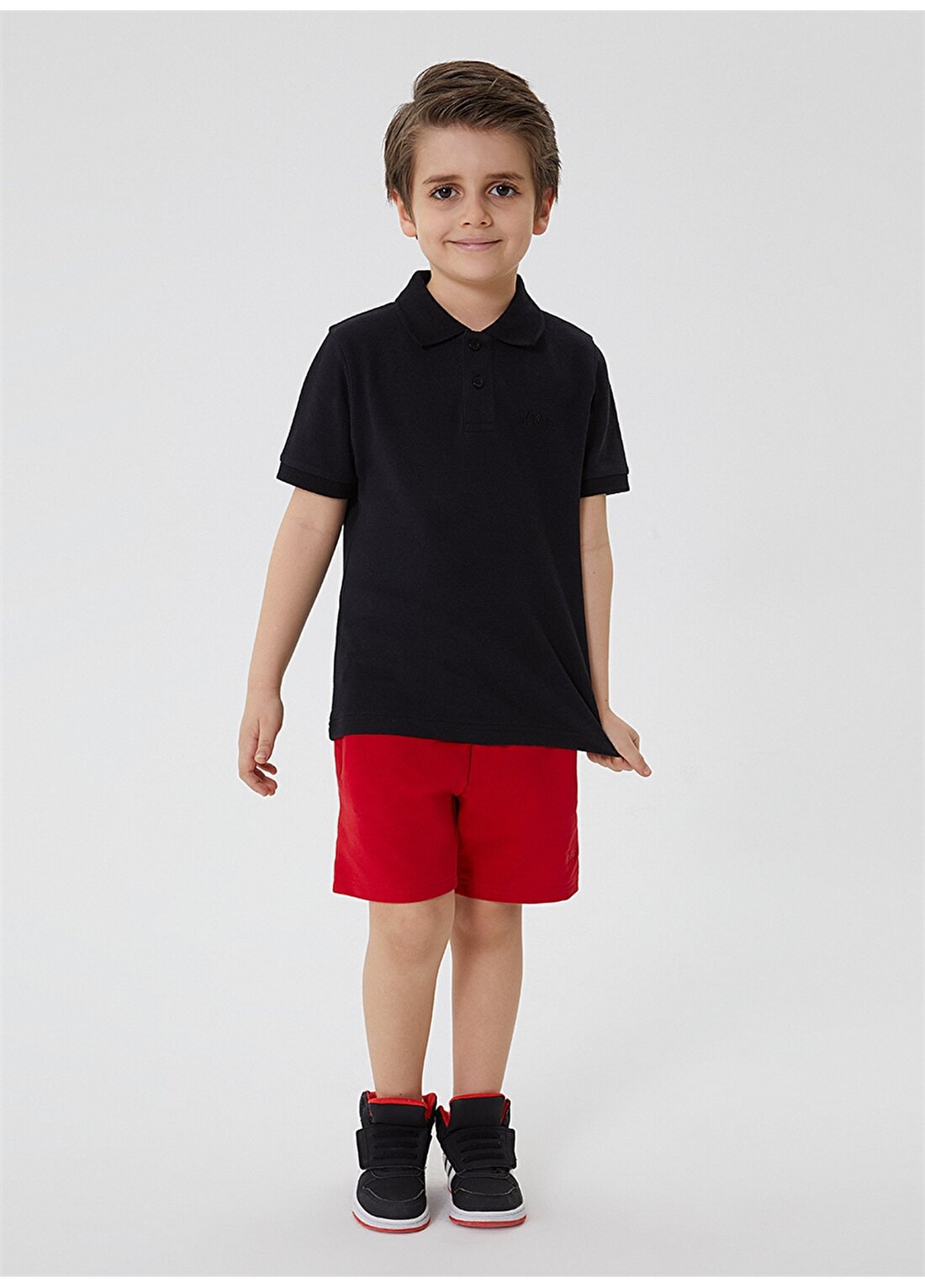 Lee Cooper Pike Siyah Erkek Çocuk Polo T-Shirt 212 LCB 242004 TWINS SIYAH