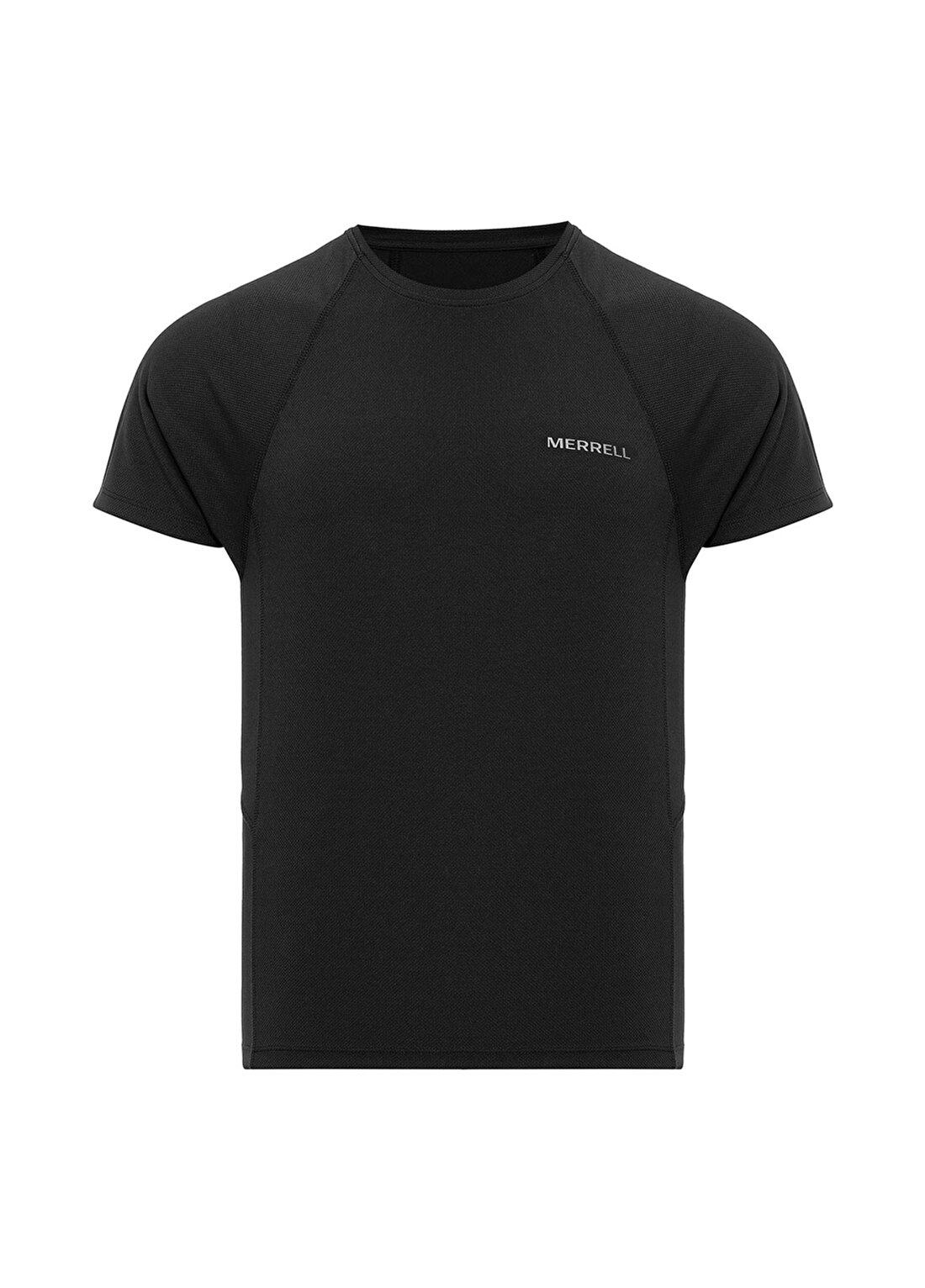 Merrell Bisiklet Yaka Kısa Kollu Logo Baskılı Slim Fit Siyah Erkek T-Shirt