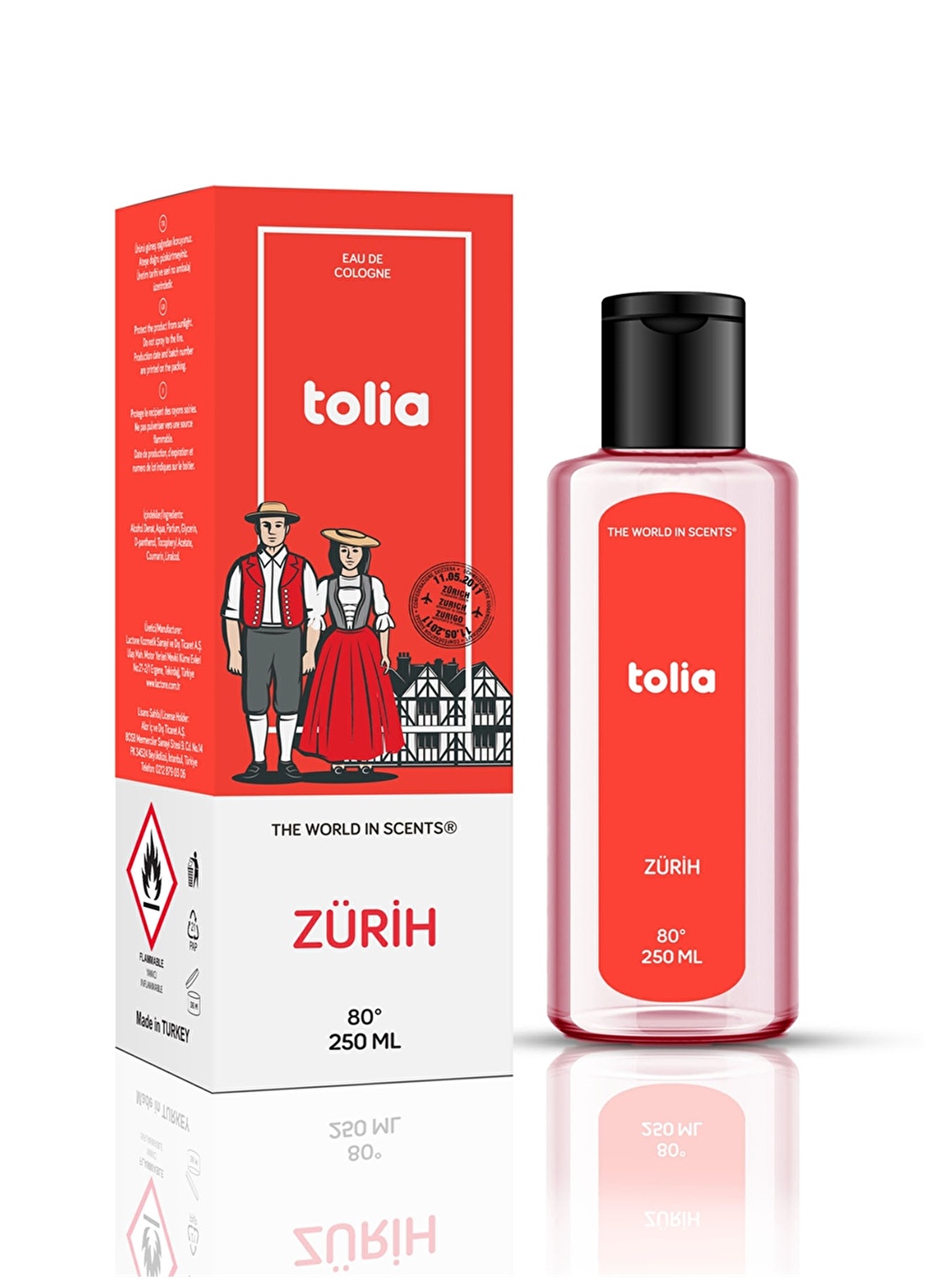 Tolia Zürih 250 Ml Kolonya