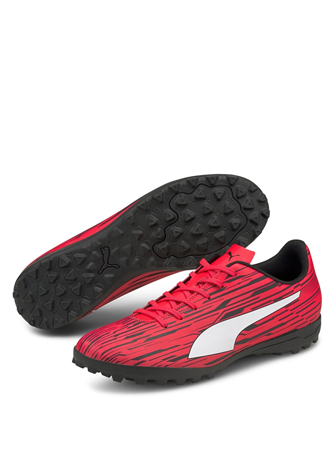 Puma 10657401 Rapido Iii Tt Kırmızı -Beyaz - Siyah Erkek Futbol Ayakkabısı
