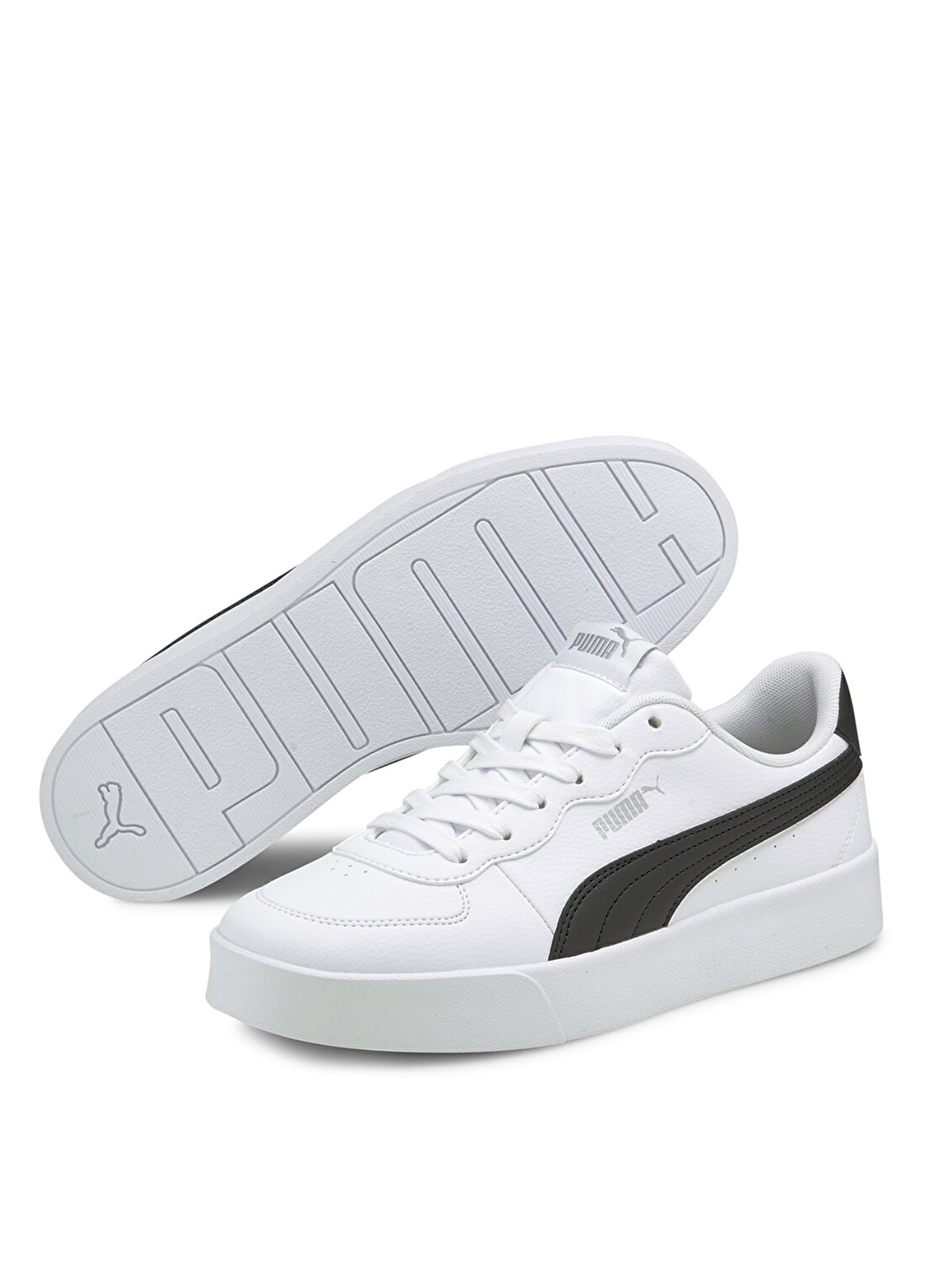 Puma 38014704 Puma Skye Clean Beyaz - Siyah Kadın Lifestyle Ayakkabı