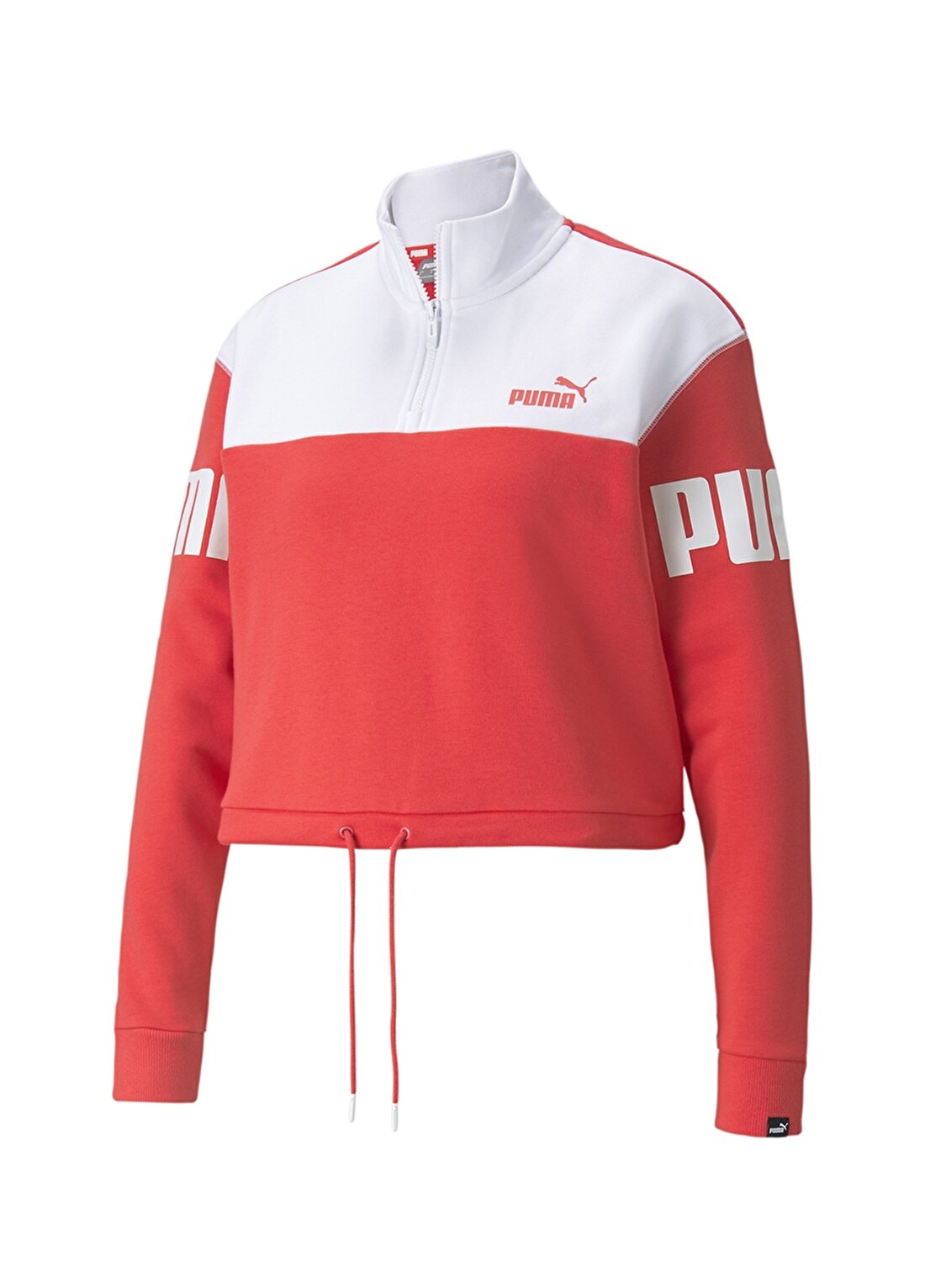 Puma 85594135 Power Half-Zip Crew Tr O Yaka Regular Fit Açık Pembe Kadın Sweatshırt