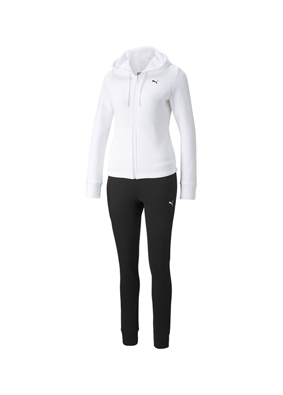 Puma Kapüşonlu Regular Fit Beyaz Kadın Eşofman Takımı - 58913202 Classic Hooded Sweatsuit