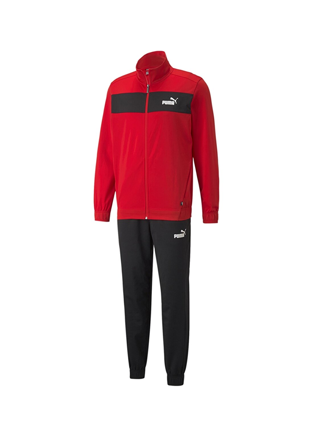 Puma 84584411 Poly Suit Cl Gömlek Yaka Regular Fit Kırmızı Erkek Eşofman Takımı