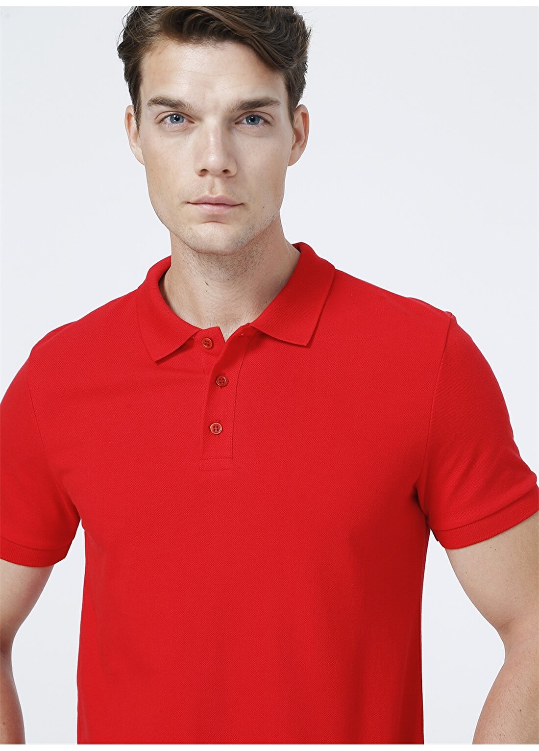 Fabrika Basic Kırmızı Erkek Polo T-Shirt - LEONARDO