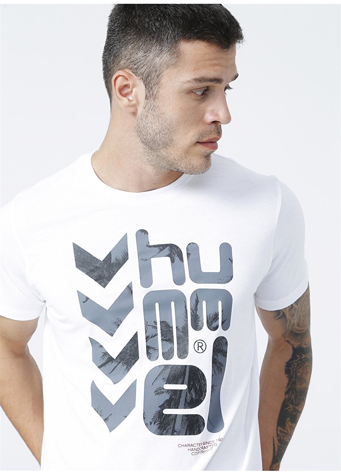 Hummel GUILE Beyaz Erkek T-Shirt 911086-9001