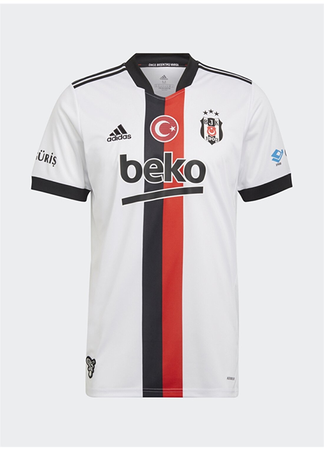 Adidas Siyah - Beyaz - Kırmızı Erkek Beşiktaş İç Saha Forma GT9593 BJK H JSY