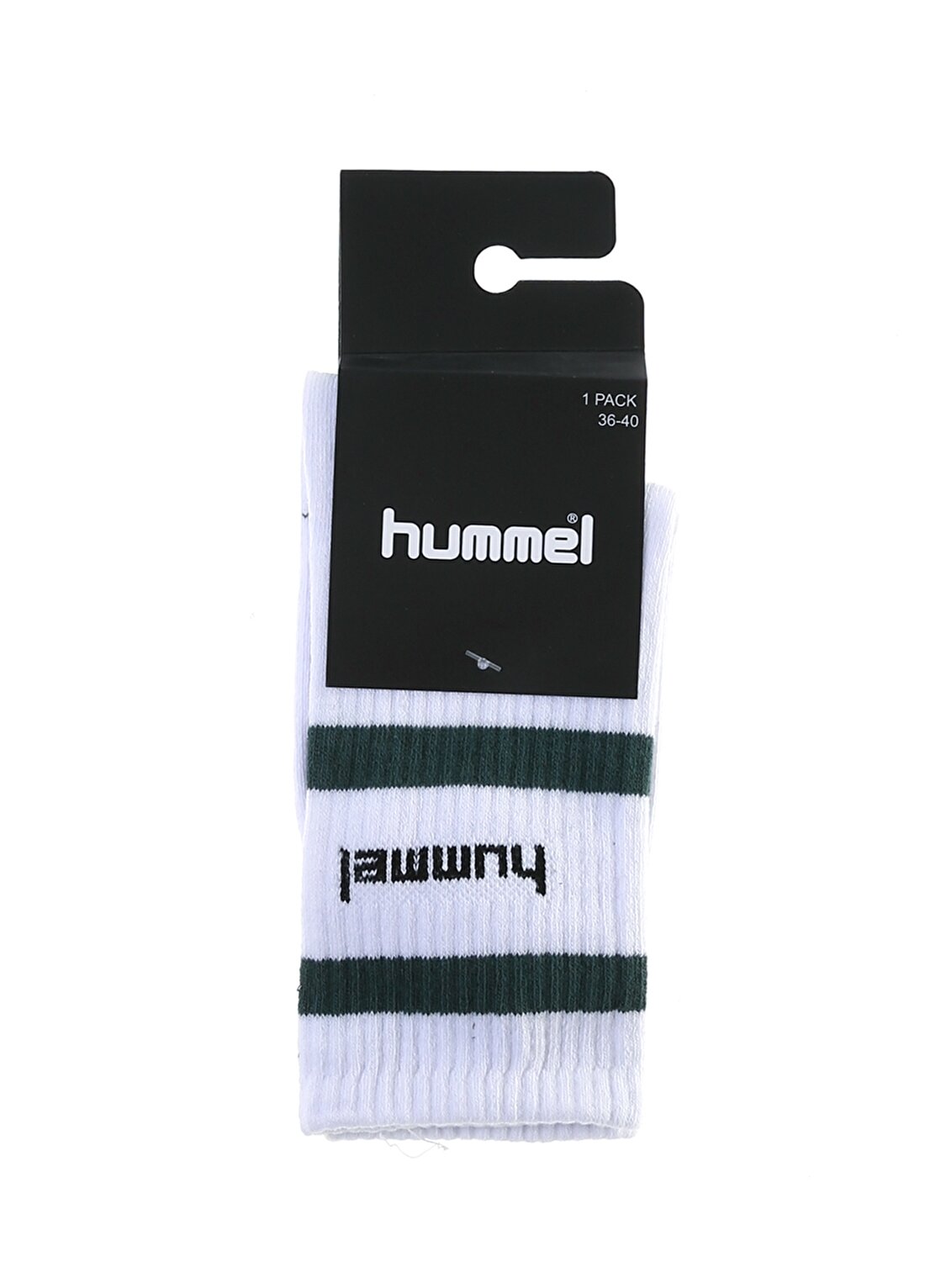 Hummel Yeşil - Beyaz Unisex Spor Çorap HMLLONG SPORT 1PK SOCKS