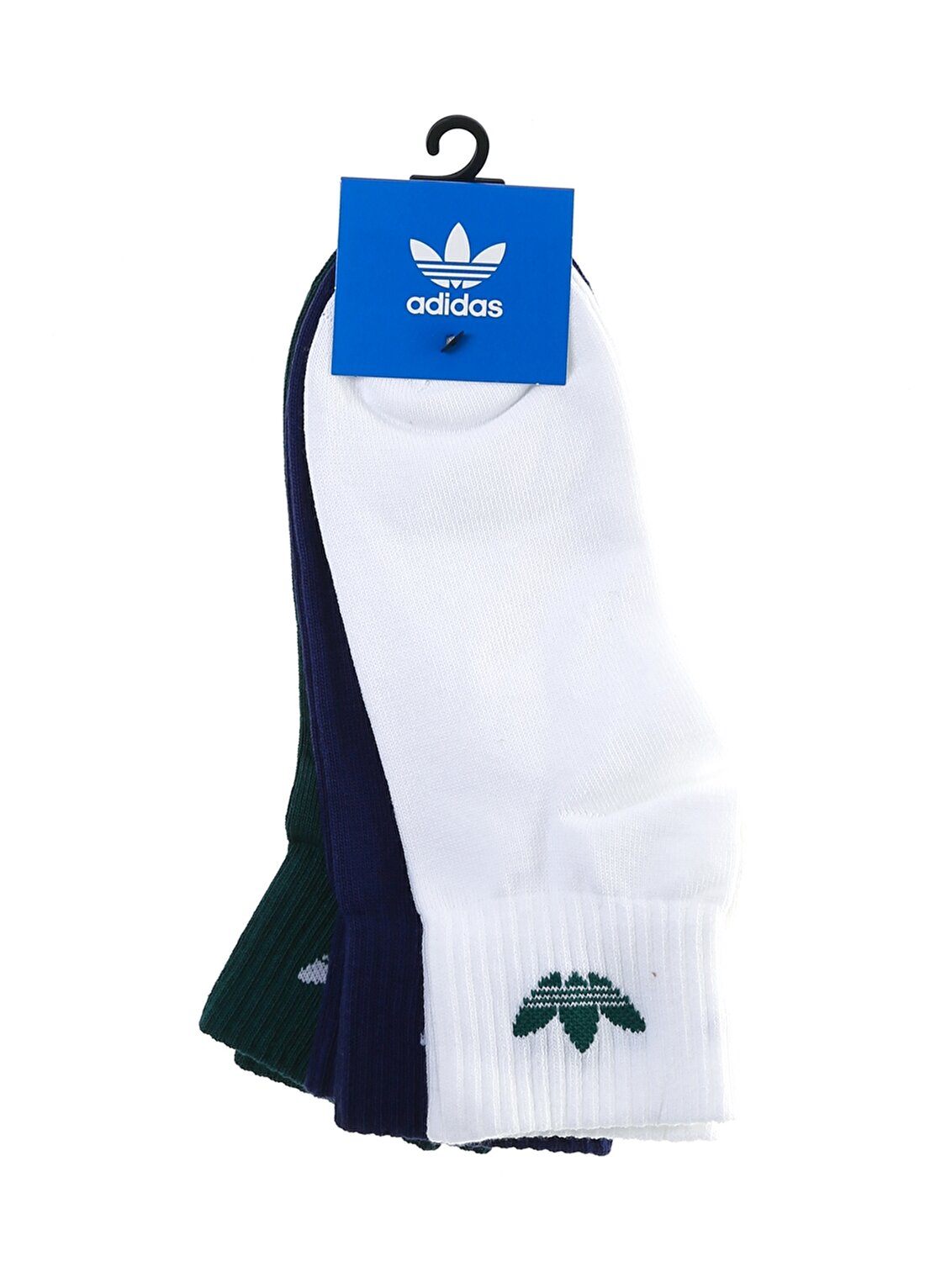 Adidas Kids Ankle Sock Beyaz - Mavi Erkek Çocuk Spor Çorap