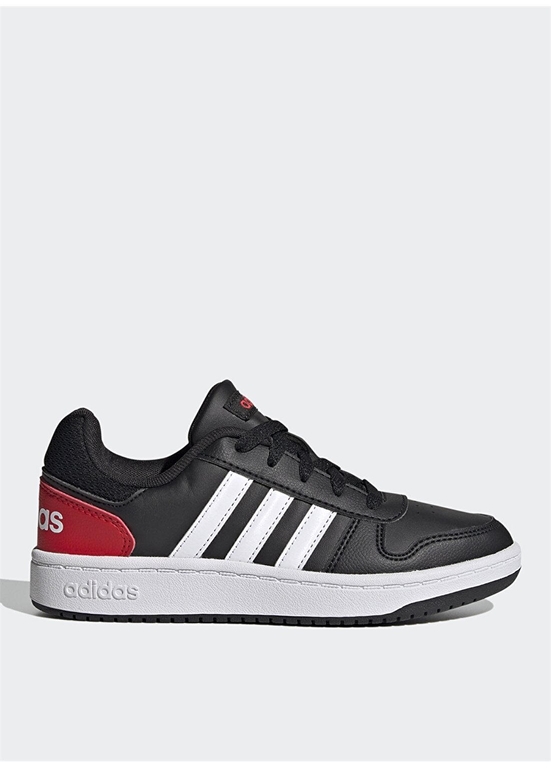 Adidas Hoops 2.0 K Siyah - Beyaz Erkek Çocuk Yürüyüş Ayakkabısı