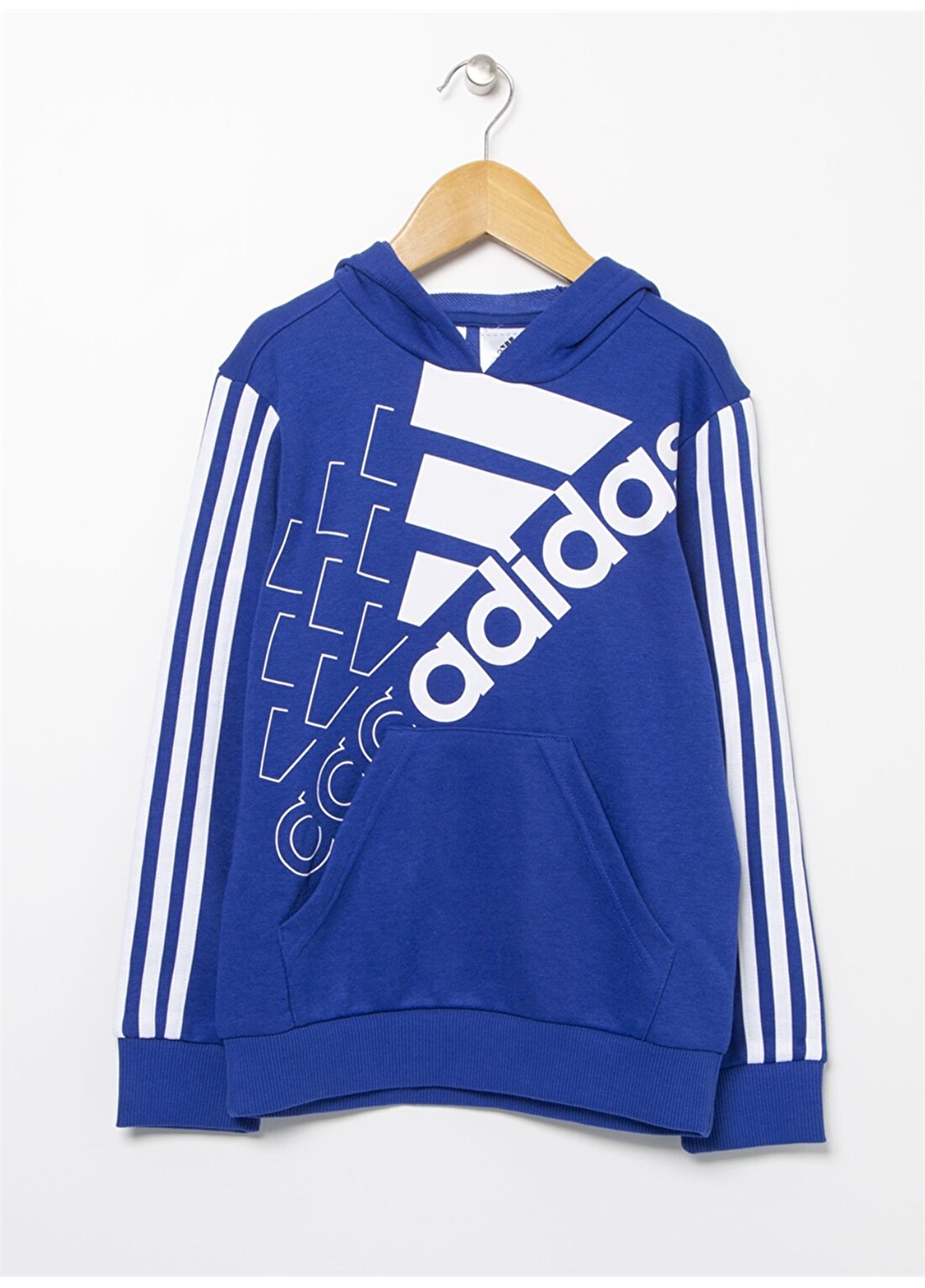 Adidas Logo Hd Swt Mavi - Beyaz Erkek Çocuk Sweatshirt