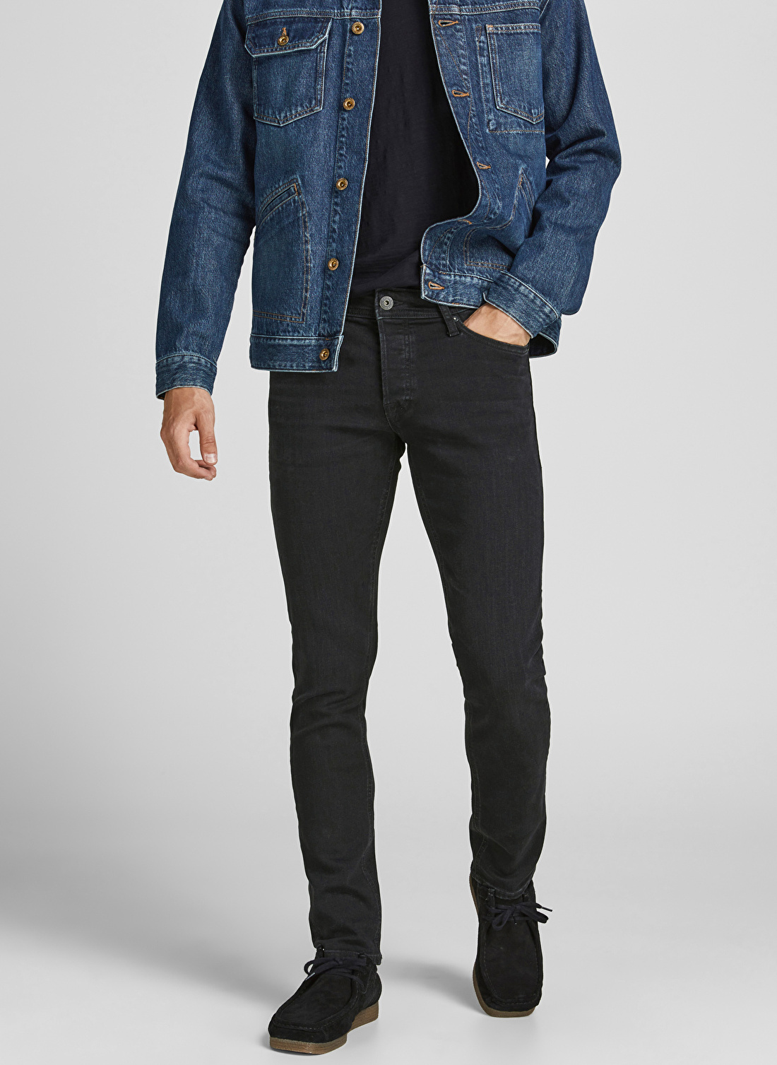 Jack & Jones Düşük Bel Skinny Fit  Erkek Denim Pantolon 12190854_JJIGLENN JJORIGINAL AM 809