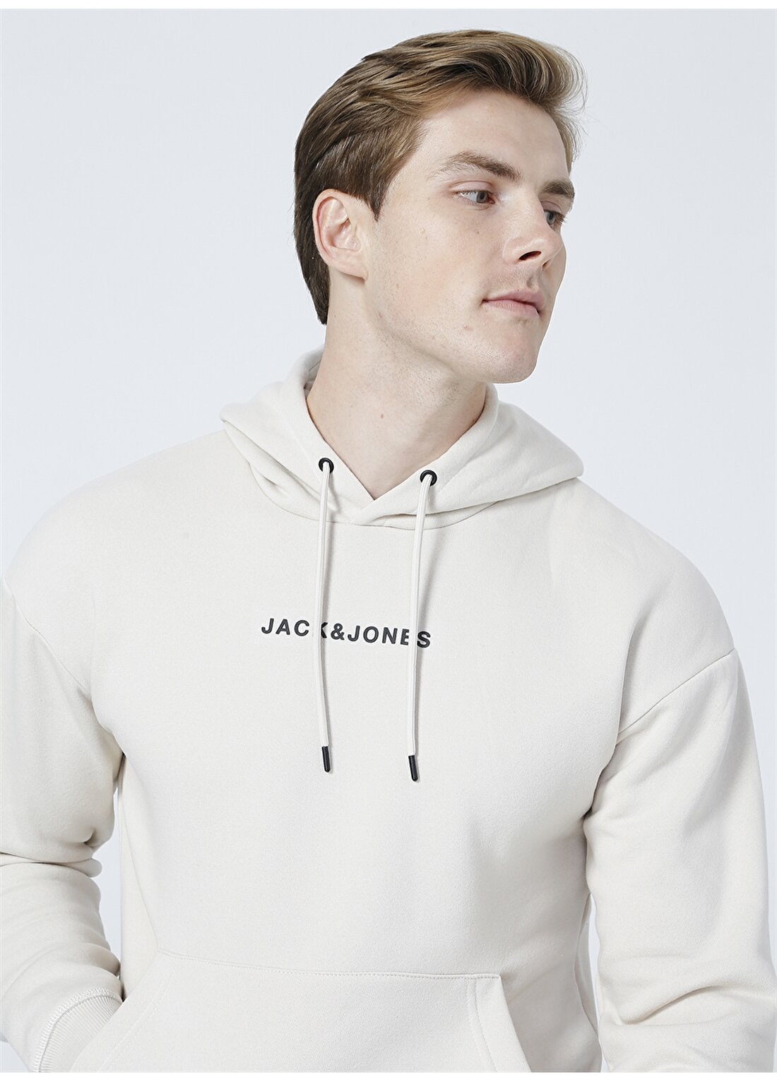 Jack & Jones Relaxed Ekru Erkek Sweatshirt