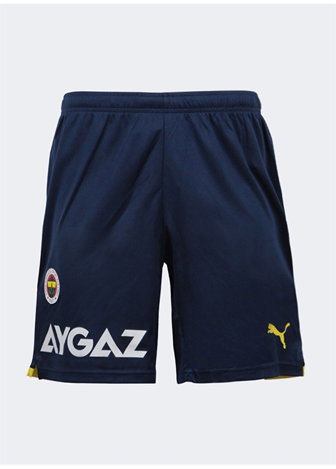 Puma 76700505 Fsk Shorts Replica Normal Kalıp Lacivert - Sarı Erkek Fenerbahçe Logolu Sweat Şort