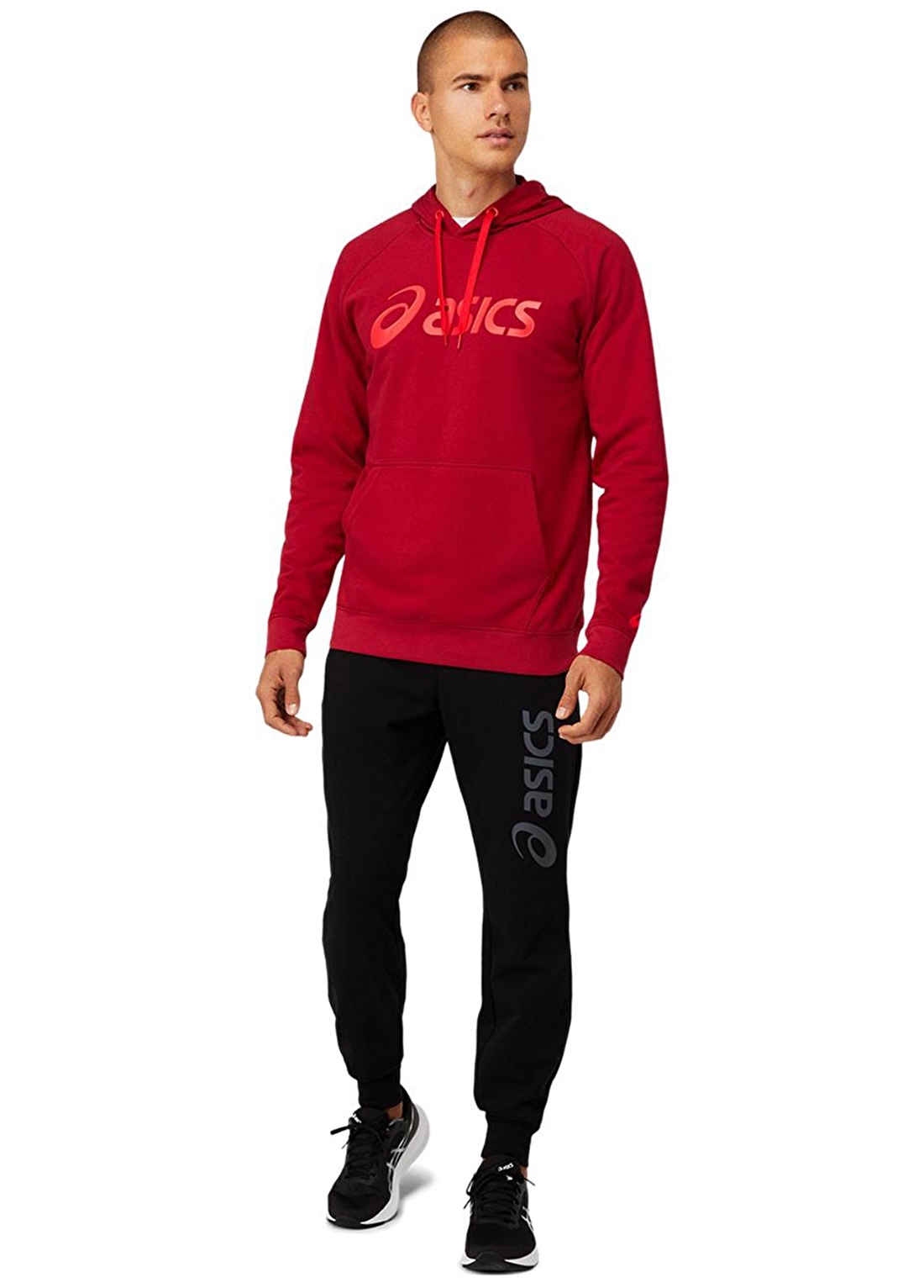 Asics 2031A984-601 Big Asics Oth Hoodie Kapüşonlu Normal Kalıp Baskılı Beyaz Erkek Sweatshirt