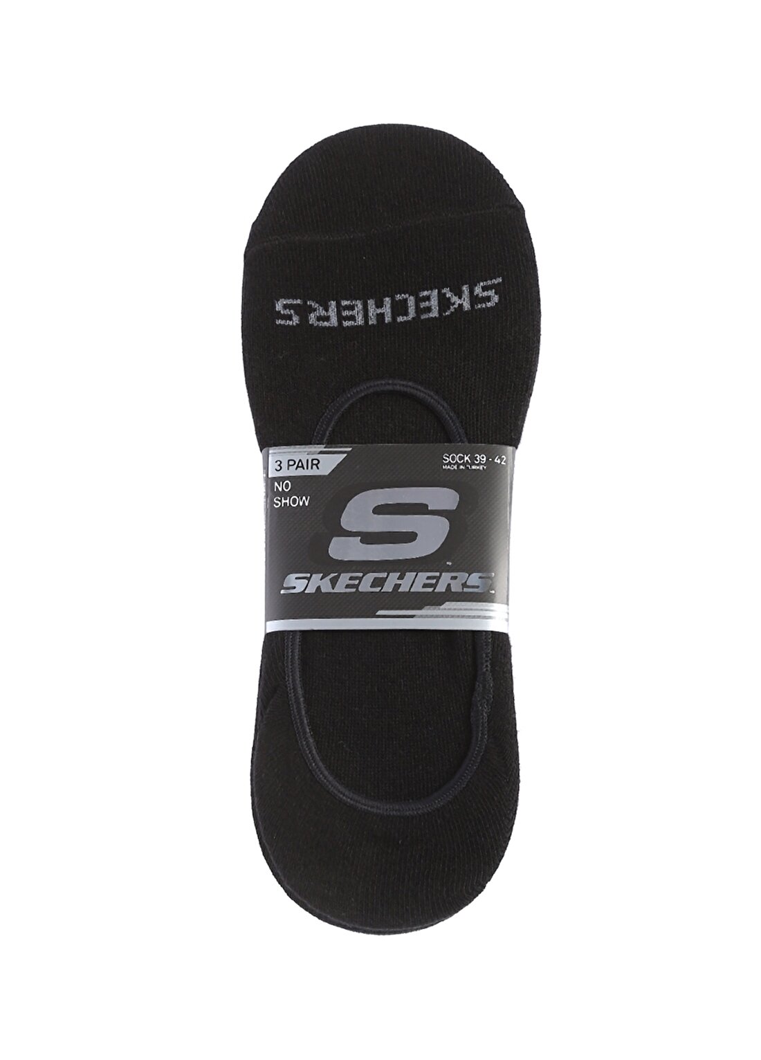 Skechers Siyah Unisex 3Lü Çorap S212289-001 U 3 Pack Liner Socks